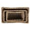 Hello Honey® Natural Rectangular Woven Rattan Nesting Basket Set